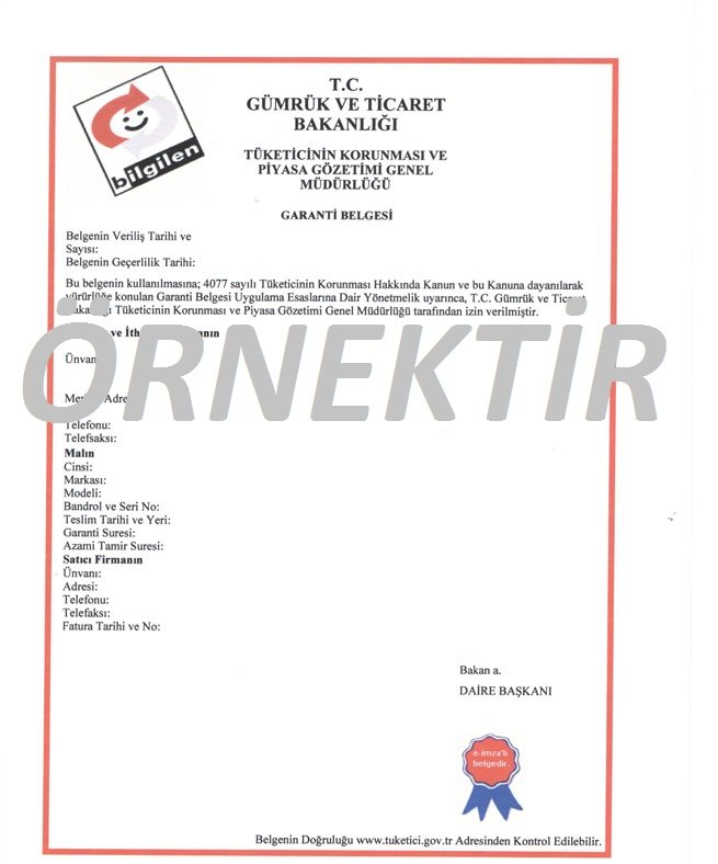 Gümrük Garanti Belgesi